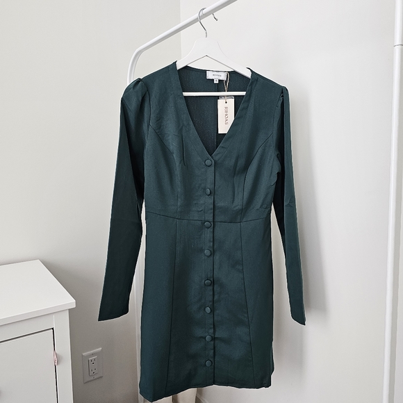 V-Neck Mini Dress - Picture 2 of 6